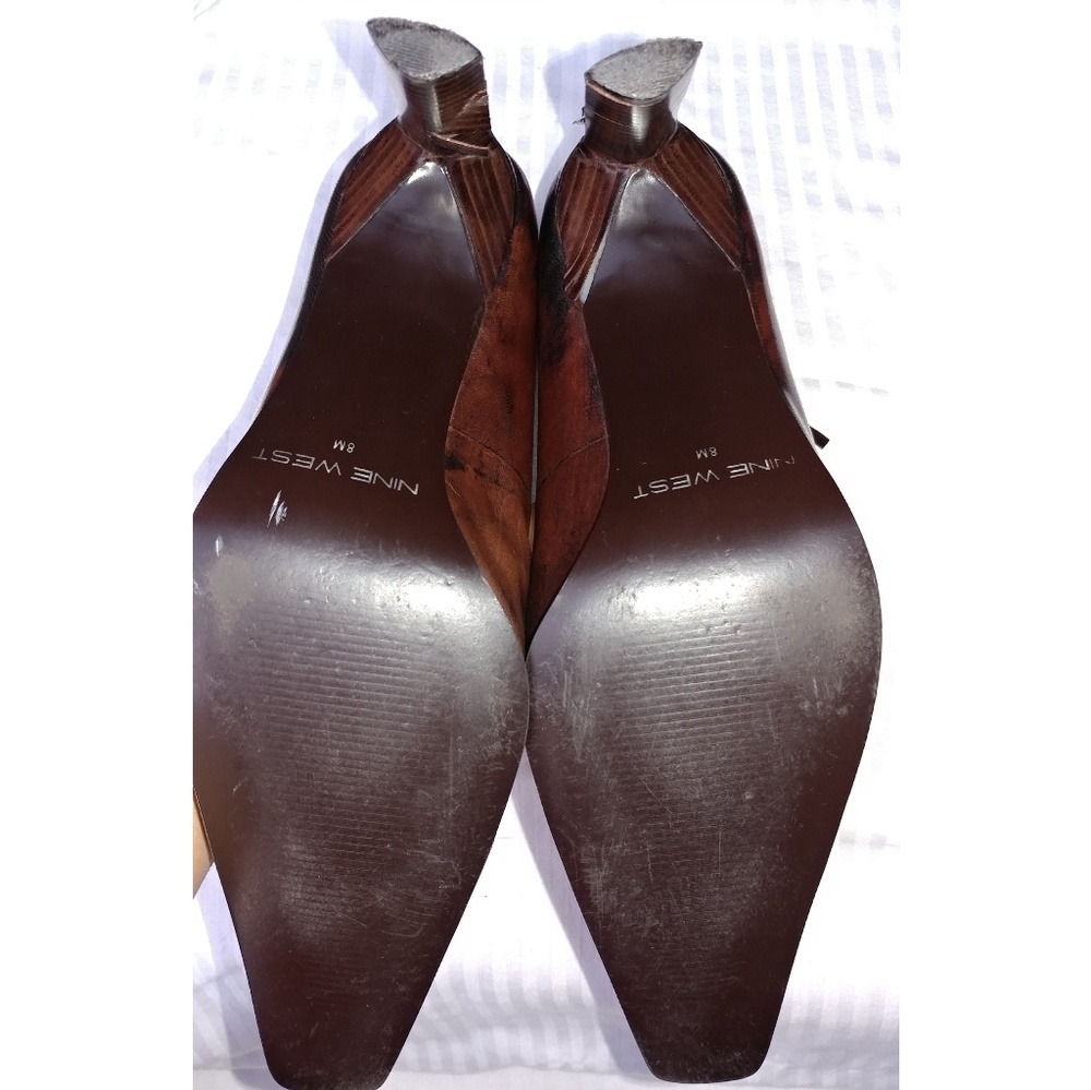 Nine West brown heels 8